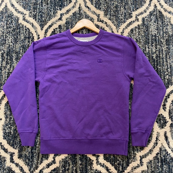 champion crewneck purple
